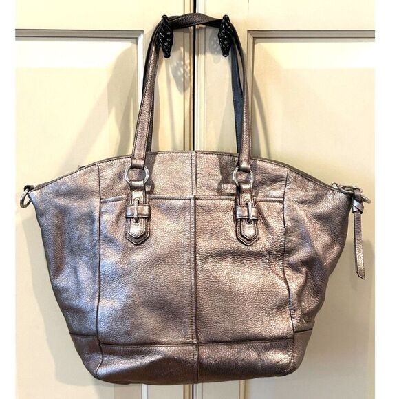 Coach Bronze Metallic Shoulder Bag - Picture 2 of 15